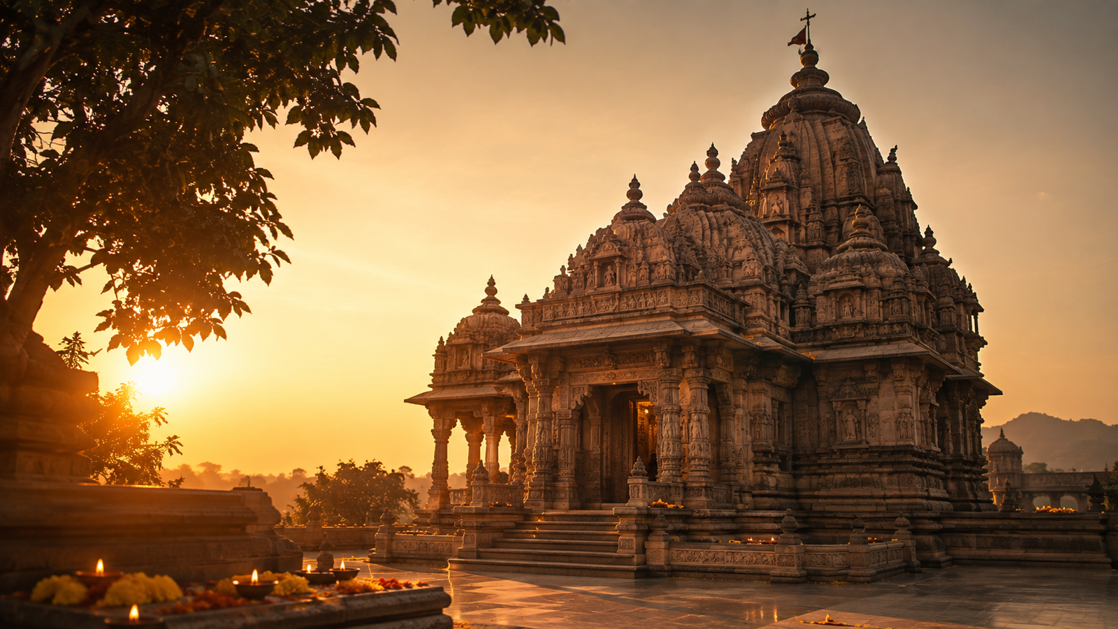 Indian temple representing spiritual tradition and devotion